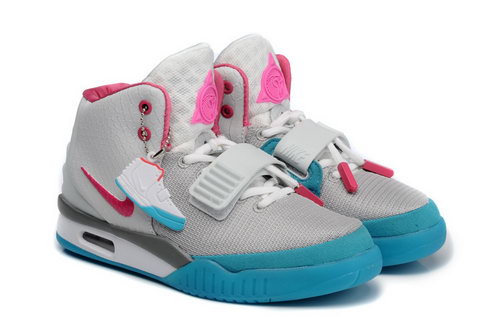 Air Yeezy 2 Womens Pink Grey White Green Low Cost